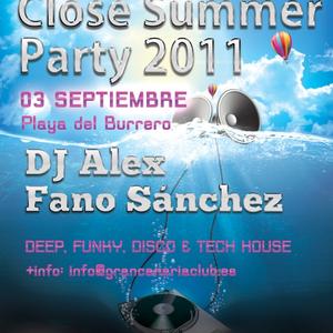 Fano Sanchez – Close Summer Party Septiembre 2011