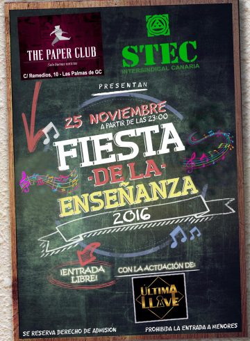 The Paper Club 25 Noviembre