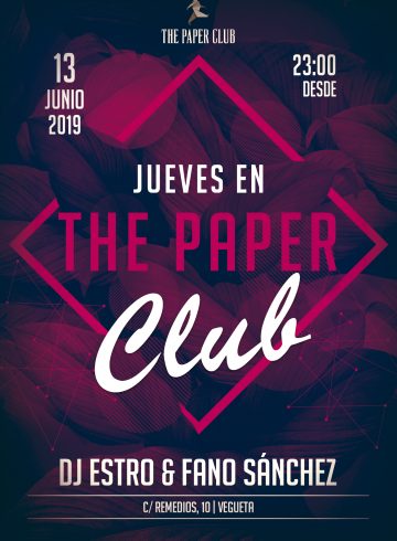The Paper Club 13 Junio