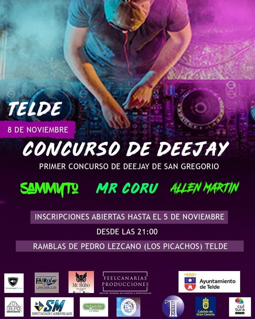 cartel concurso djs telde noviembre 2019