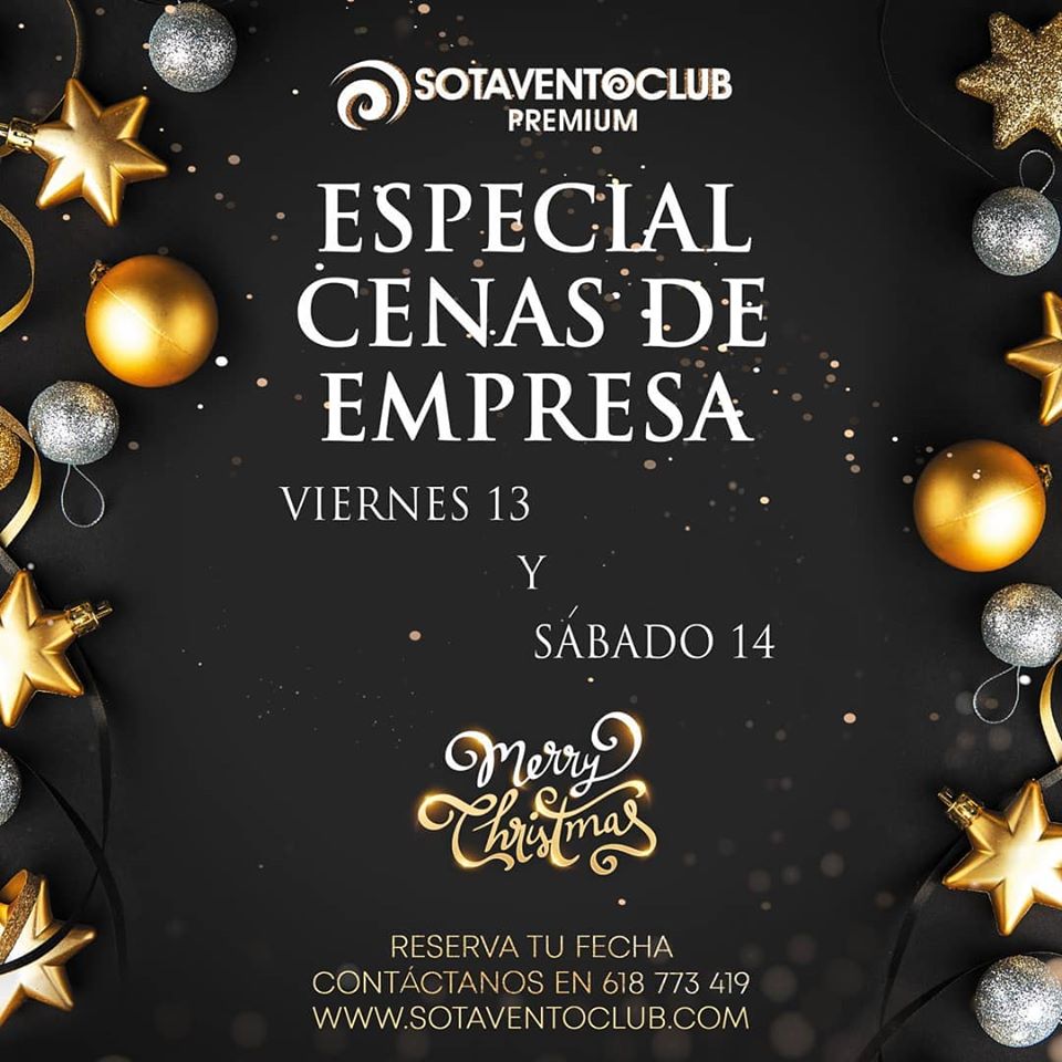 Sotavento Club Cenas Navidad 13 y 14 Diciembre 2019