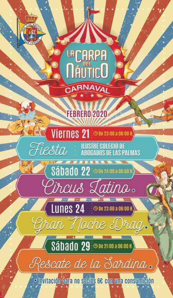 cartel la carpa del nautico febrero 2020