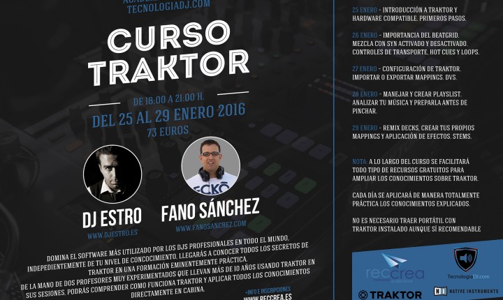 Curso de Traktor con TecnologiaDJ.com y Academia Reccrea