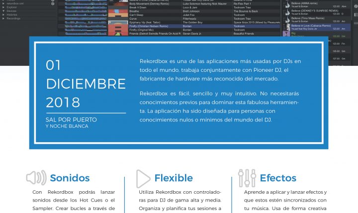 Taller de Iniciación al DJ con Rekordbox en Fuerteventura 1 Diciembre 2018